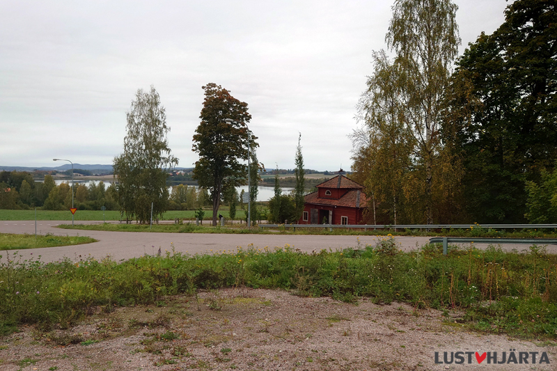 Utsikt från återvinningsstation