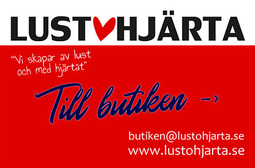 Visitkort butik Lust & hjärta